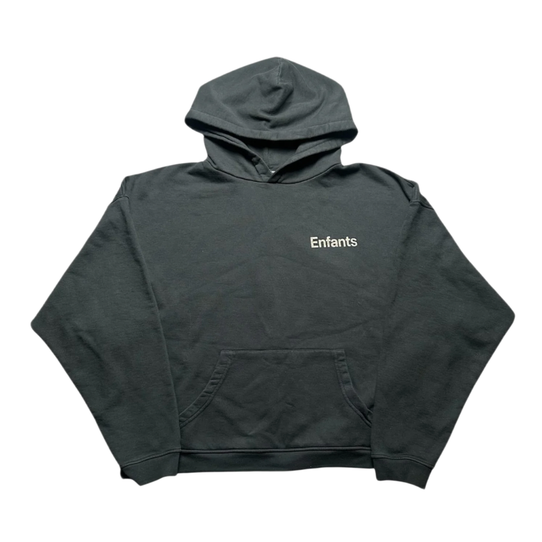 ENFANTS RICHES DÉPRIMÉS 'TICKET TO DEATH' CROPPED BLACK HOODIE