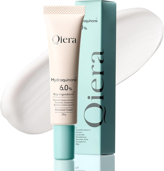 Hydroquinone 6% High Concentrated Formula, Hydroquinone Beauty Cream, 0.7 oz (20 g), Retinol, Glutathione, Vitamin C, Ceramide, CICA Transparent, Made in Japan