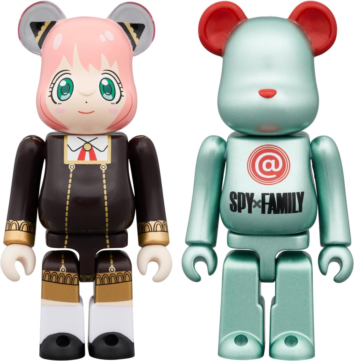 BE@RBRICK SPY x FAMILY Spy Family, 100% 2 PCS Set, Total Height: Approx. 2.8 inches (70 mm), Non-scale, Painted Finished Figure