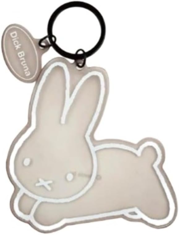 Marimo Craft DBM-2529 Acrylic Dyed Key Chain GY Rabbit Series W3.5 x H3.5 inches (90 x 89 mm)