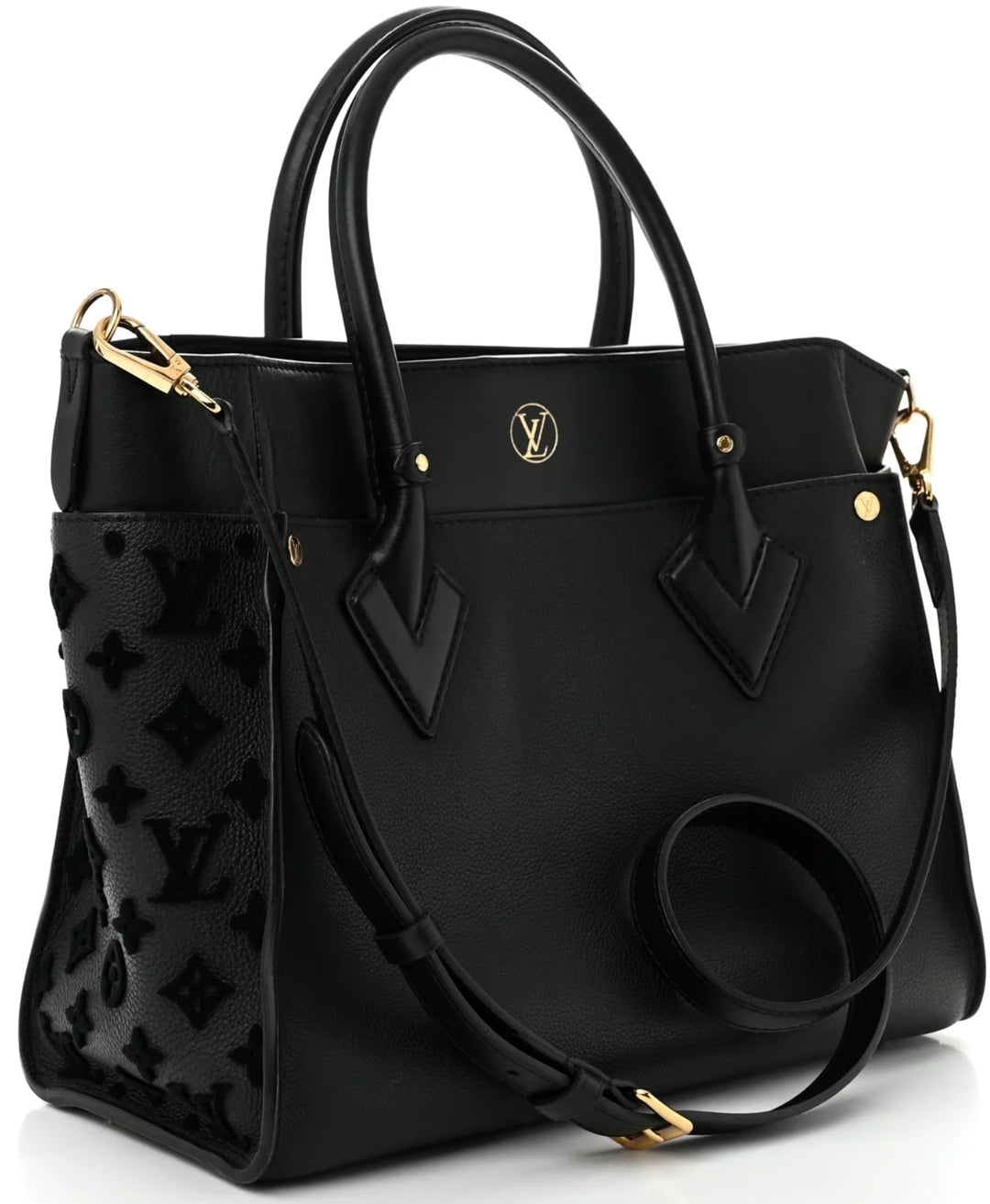 LOUIS VUITTON 'ON MY SIDE' BLACK AUTRES PURSE