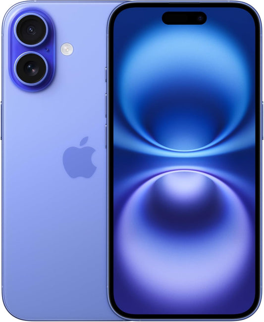 Refurbished Apple iPhone 16 128GB Ultramarine, SIM-Free, 5G Compatible