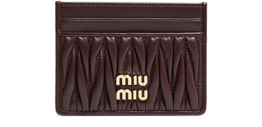 MIU MIU Quilted leather cardholder - Image 1