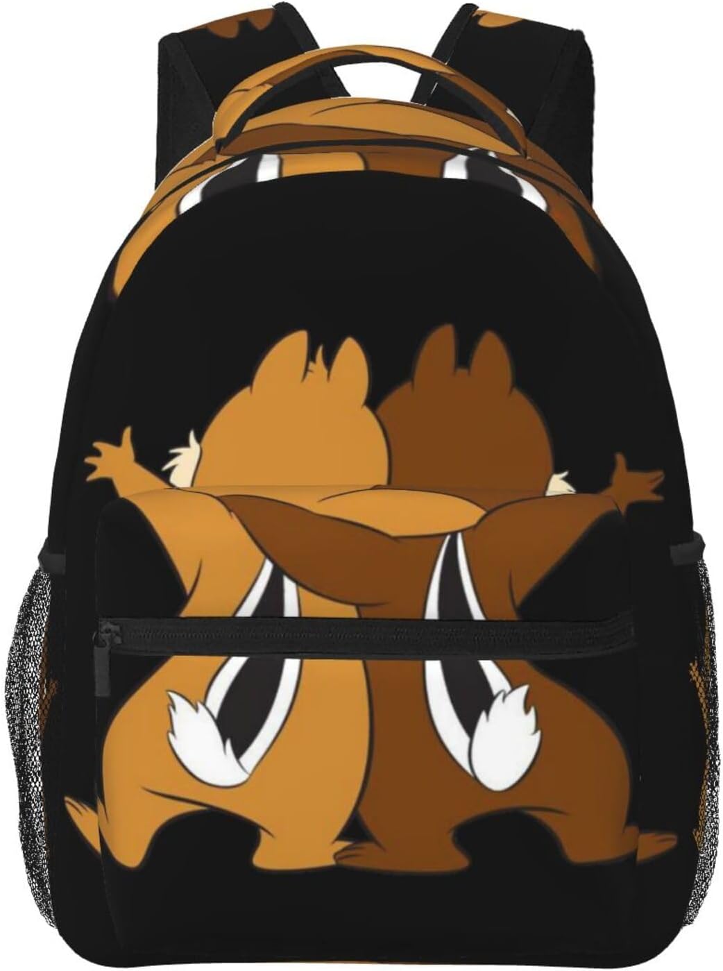 BAIYUAN Chip and Dale Rucksack, Stylish, Backpack, Lightweight, School, Travel, Multifunctional, Unisex, Celebration, Backpack, Cute, Anime, Goods, Character Gift, colorful
