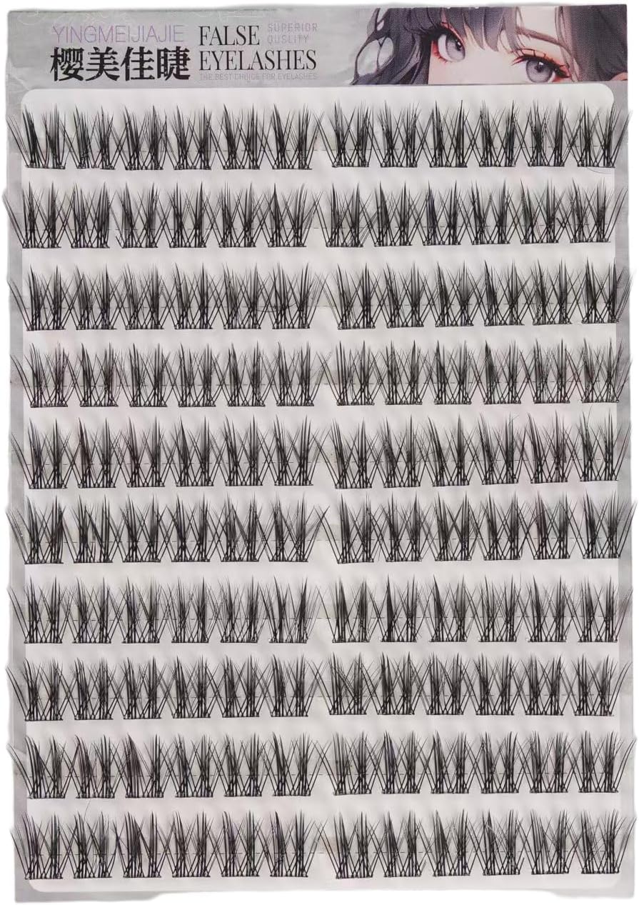 JIANDO False Eyelashes, No Glue Needed, Large Capacity, 120 Bundles, Partial False Eyelashes, 3D Design, No Glue Required, 1 Second Matsueku, Cute, 3D False Eyelashes, Natural Feeling, Popular, Bunch