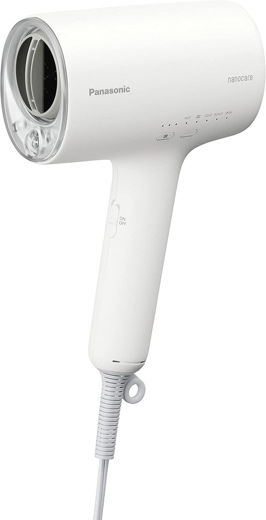 Panasonic EH-NA0J-W Nano-Care Hair Dryer, High Penetration Nanoe & Minerals, Compact, Warm White