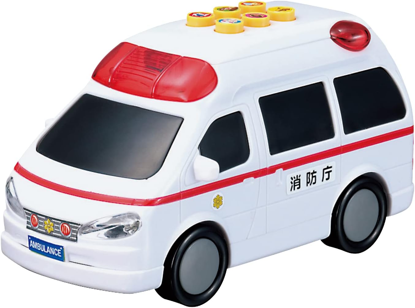 Maruka 190479 Talking Sparkling Ambulance Toy, Car, 3 Years and Up