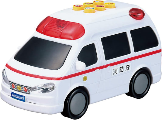 Maruka 190479 Talking Sparkling Ambulance Toy, Car, 3 Years and Up