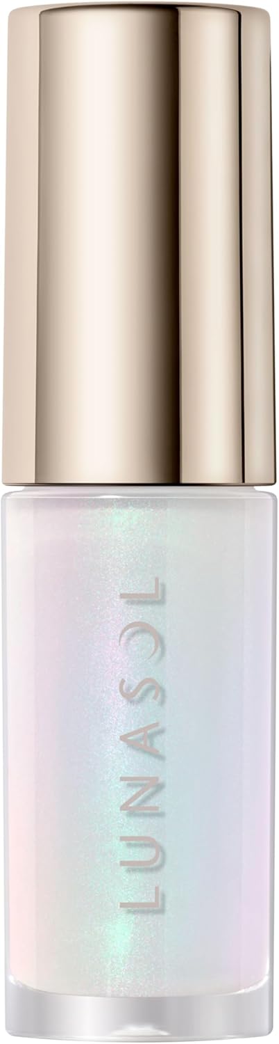 Lunasol EX01 Illuminating Lip Oil, White, Unicorn Tail, Transparent, Glossy, Lightweight