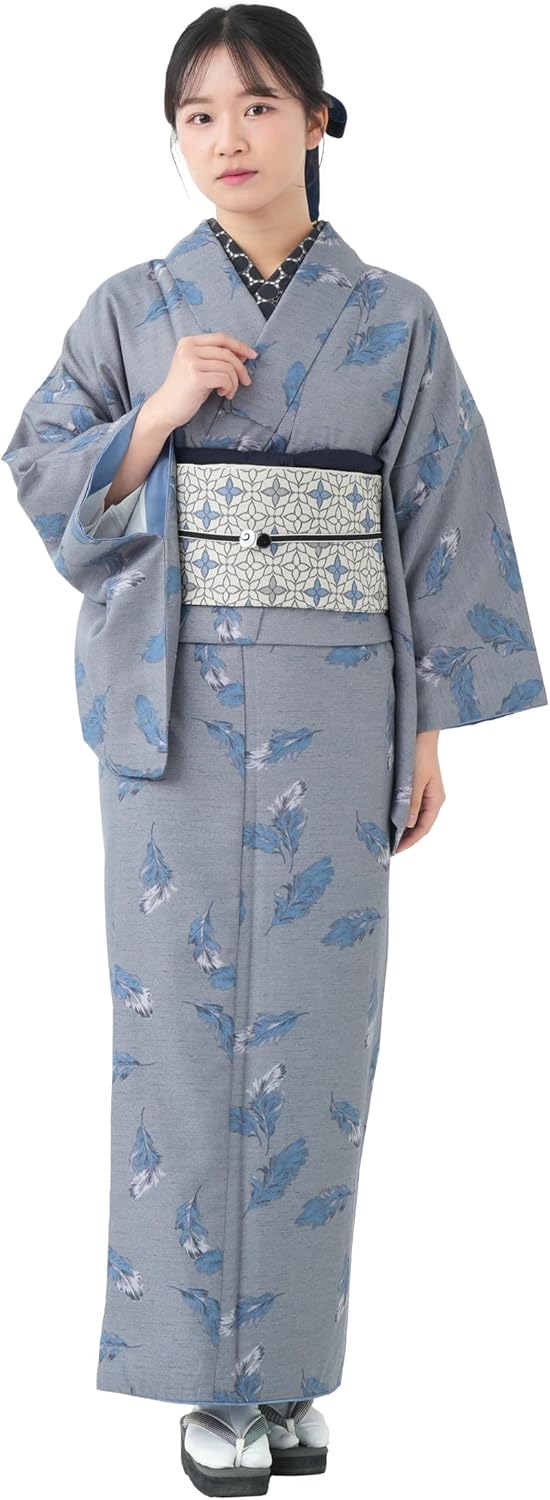 Taiyutafu Pretta Kimono, Select Set, 2-Piece Set, Washable Kimono, Tailored Kimono