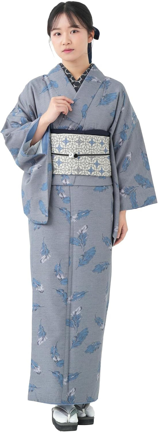 Taiyutafu Pretta Kimono, Select Set, 2-Piece Set, Washable Kimono, Tailored Kimono