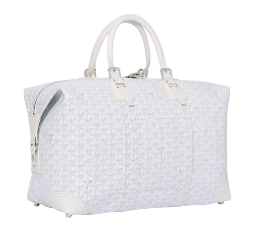 GOYARD 'WHITE' BOWLING 45 DUFFLE BAG