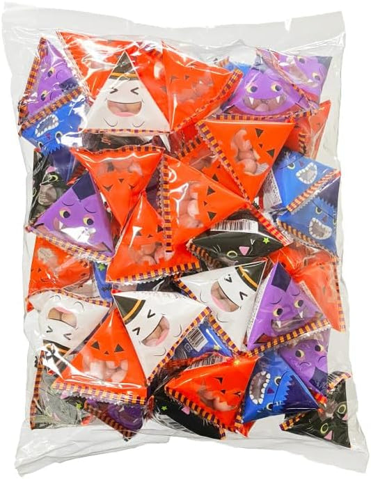 Halloween Bolo Tetra, Japanese Style, Individual Packaging, Pack of 50, Murasaki Imo Bolo