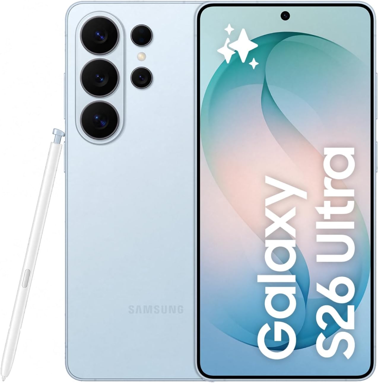 Samsung Galaxy S26 Ultra 1TB, Sky Blue, Galaxy AI Compatible, SIM Free Smartphone, Mobile Phone, FeliCA Compatible, Genuine Samsung, 6.9 Inch, Lightweight Approx. 7.4 oz (214 g), IP68 Waterproof and Dustproof, QHD+, Battery, 5,000 mAh, SM-S948QLBFSJP