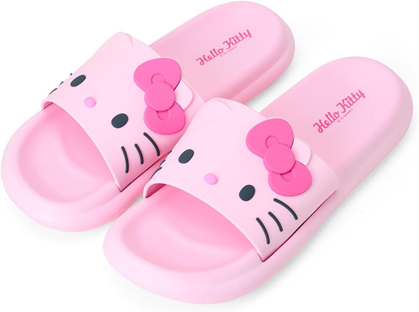 [サンリオ] フェイス形ルームサンダル 甲材:塩化ビニール樹脂・底材:EVA樹脂 スリッパ