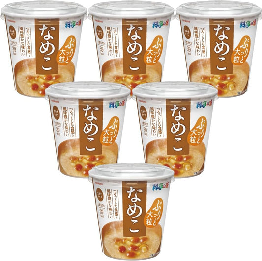 Marukome Restaurant Flavor Cup Miso Soup, 1 Serving, 6 Packs, Large Tanako, Instant Miso Soup, Instant Miso Soup