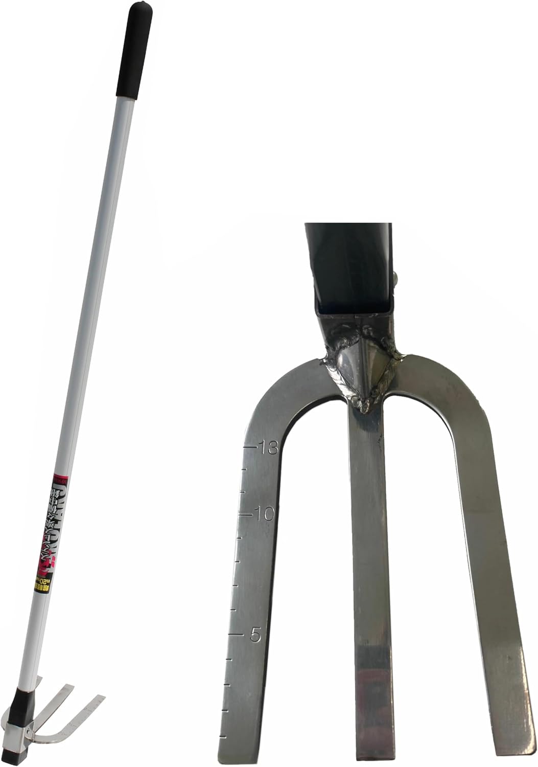 [Fixed handle and head, no hammering required] Easy Mark Ultra-lightweight Bichu Hoe Stainless Steel 1050mm Handle