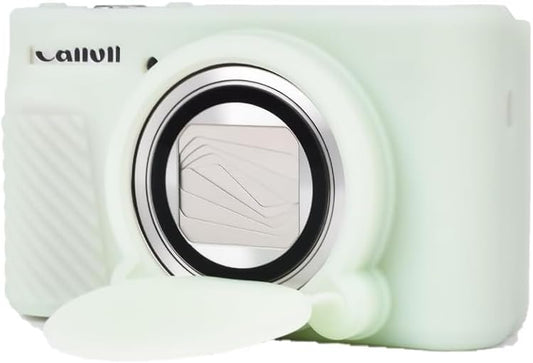 RGTUONT Digital Camera Silicone Case Compatible with Canon Powershot SX740/SX730 HS Soft Rubber Cover with Removable Lens Cover - No Slip and Detach (Jelly Green)