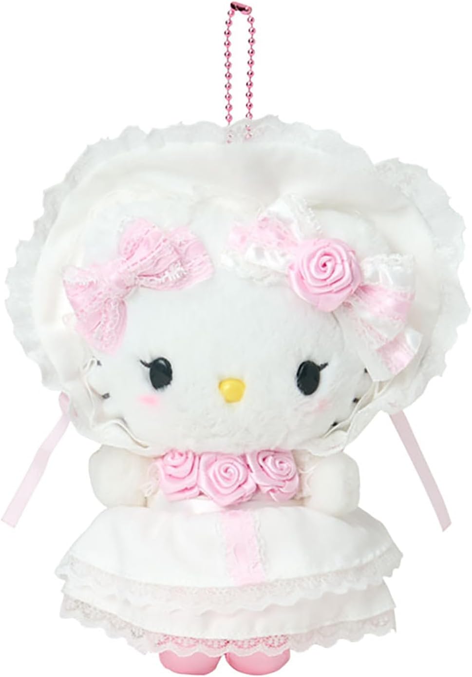 Sanrio 009997 Hello Kitty Mascot Holder (White Frill), For Ages 6 and Up