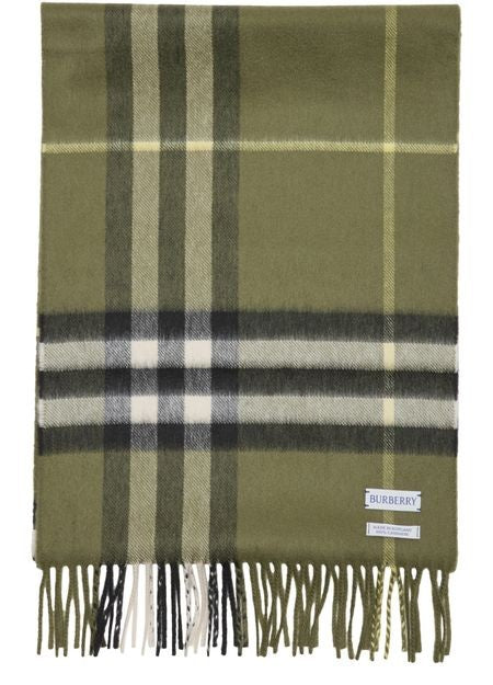 BURBERRY Check cashmere scarf - Image 1