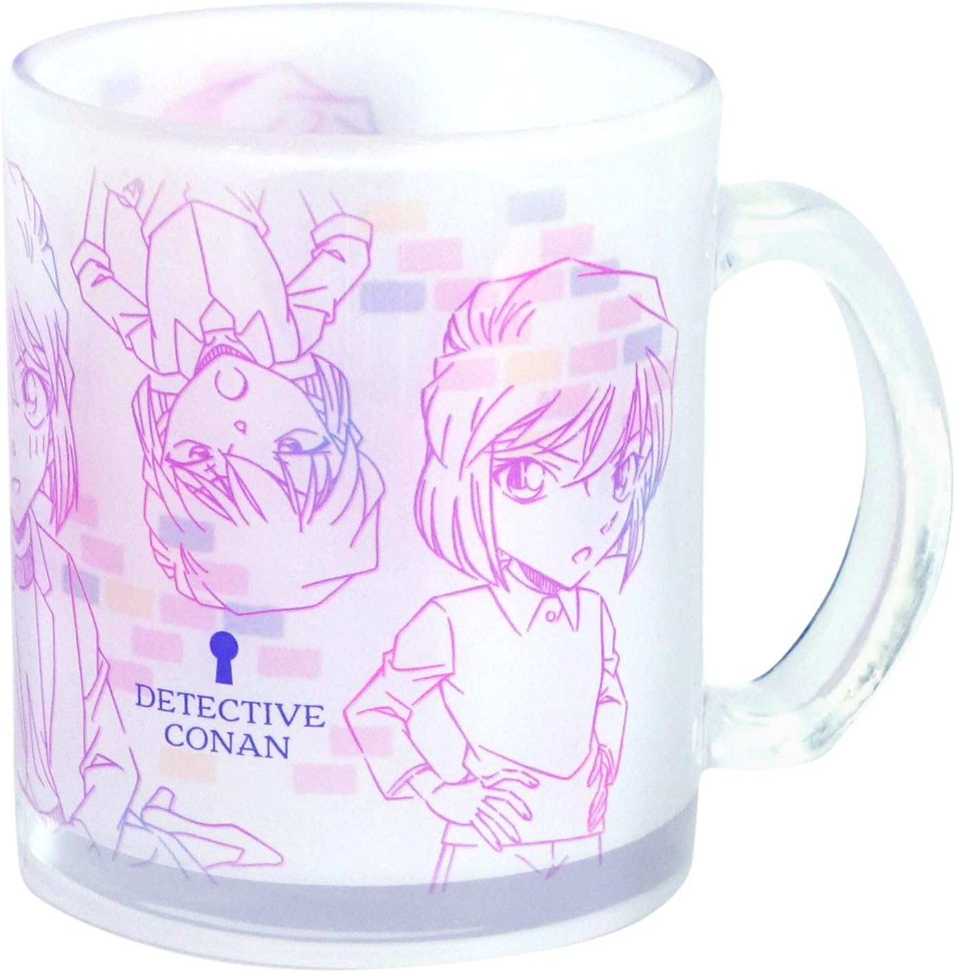 Kaneshotouki 034191 Detective Conan Haibara Mug, Glass Mug, Approx. 11.6 fl oz (320 ml), Line Art, Goods, Tableware, Made in Japan