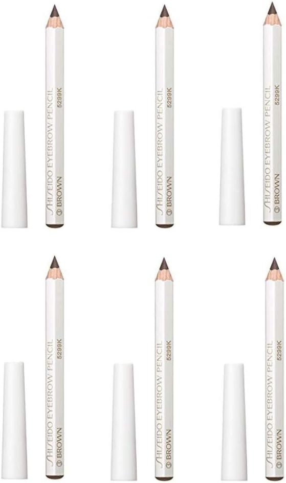 Shiseido Eyebrow Ink Pencil, Brown, Set of 6
