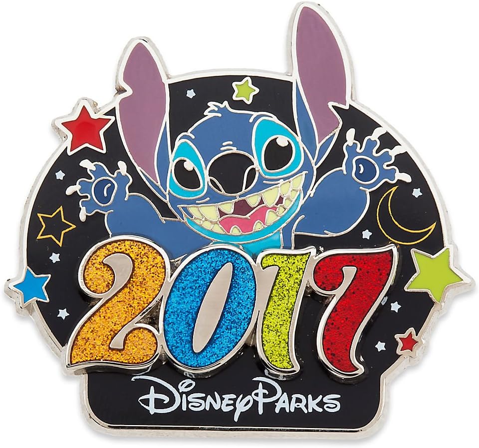 Disney Stitch Pin Parks 2017, No es una piedra preciosa