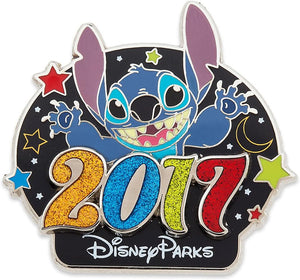 Disney Stitch Pin Parks 2017, No es una piedra preciosa