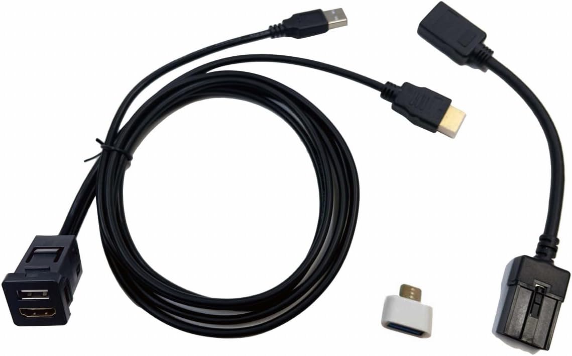 New Prius 60 Series Dedicated USB/HDMI Socket & Cable, Supports 12.3 inch & 8 inch Display Audio, HDMI Conversion, HDMI Input, Ottocast, Ottocast Relocation, Car Navigation Parts, Accessories, For
