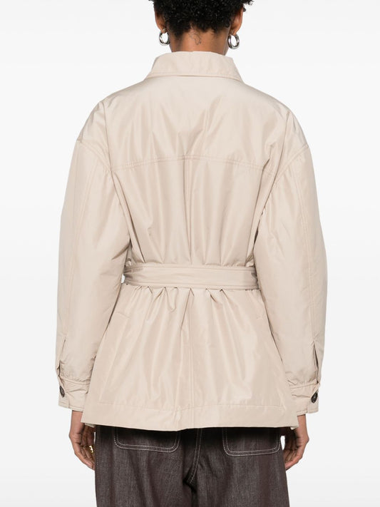 Brunello Cucinelli Belted Padded Jacket - Image 1