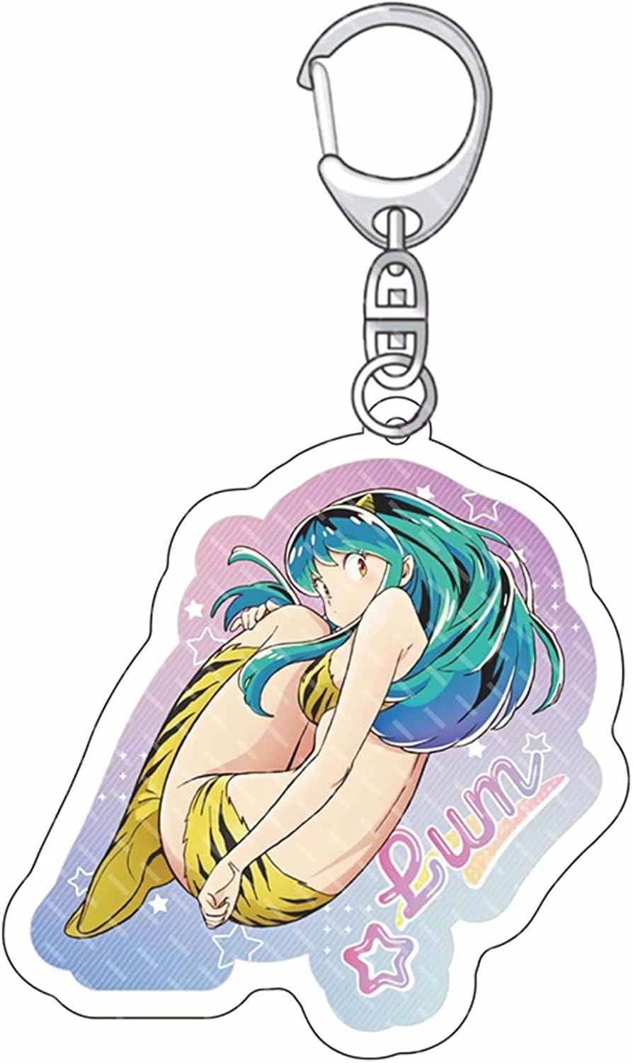 YAYAMIYA Urusei Yatsura Keychain Ataru Moroboshi Lamb Character Moe Anime Cute Unofficial Goods Key Chain Key Ring Bag Car Key Wallet Birthday Present Gift
