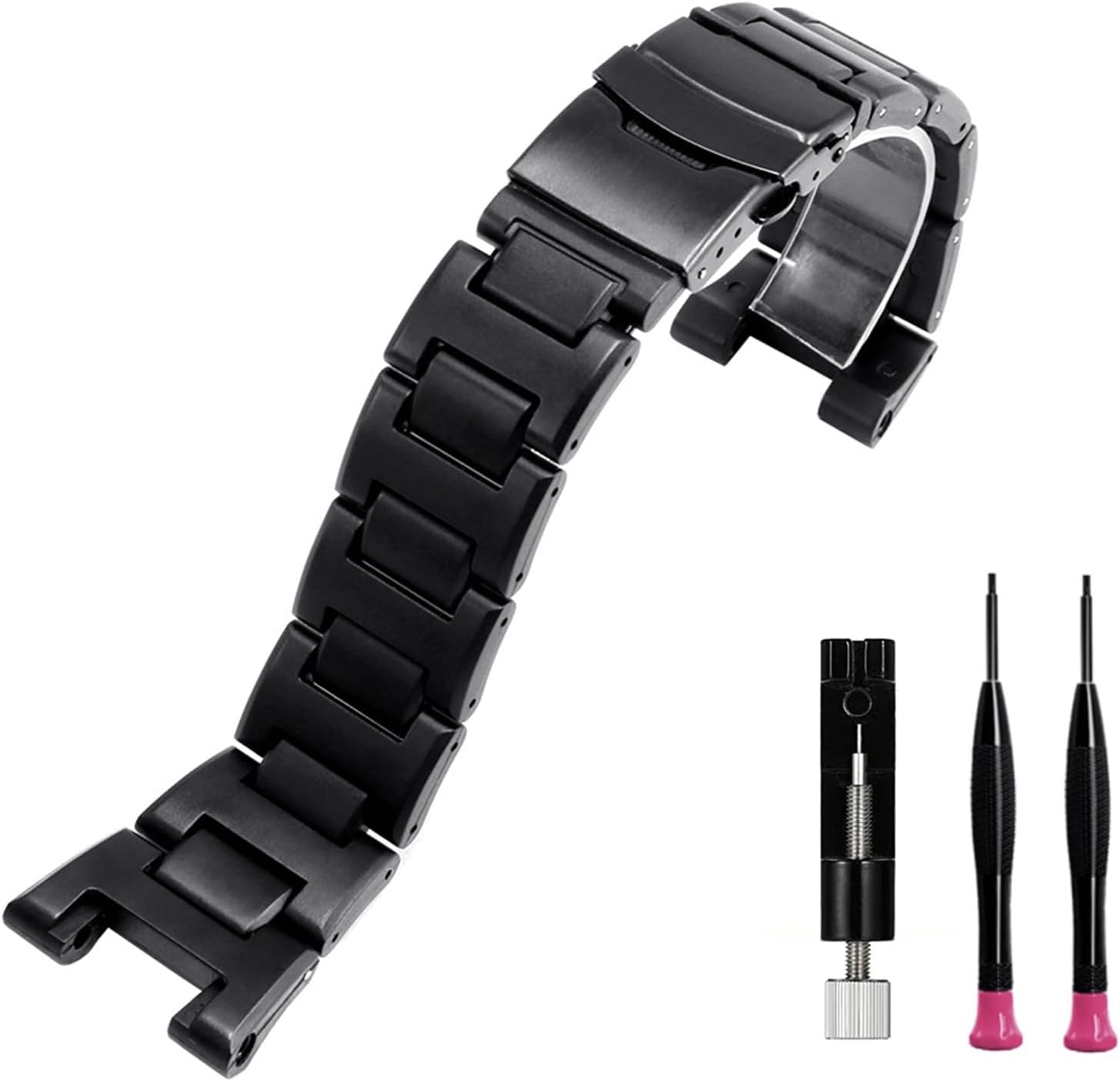 [JUSUTEK] 革新 軽量プラスチック材質腕時計バンド コンパチブル PROTREK 専用 互換性 PRW-7000/7000FC 対応 カスタム 樹脂本体+鋼製バックル 低アレルギー性 バンド カスタム、メンズ時計改造交換用アクセサリーセット、ツール付き腕時計のとを改造する