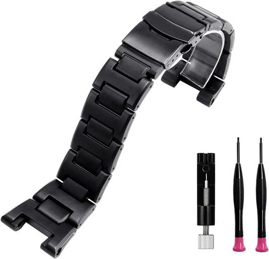 [JUSUTEK] 革新 軽量プラスチック材質腕時計バンド コンパチブル PROTREK 専用 互換性 PRW-7000/7000FC 対応 カスタム 樹脂本体+鋼製バックル 低アレルギー性 バンド カスタム、メンズ時計改造交換用アクセサリーセット、ツール付き腕時計のとを改造する