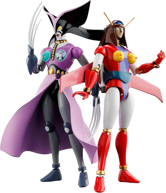 BANDAI SPIRITS Soul of Chogokin Great Mazinger GX-114 Marquis Janus & GX-12R Beunas A, Approx. 6.7 inches (170 mm) & Approx. 6.3 inches (160 mm), PVC & ABS, PC & Die Cast Painted Action Figure