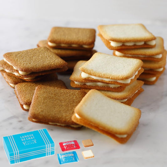 Respect for the Aged Day, Sweets, Popularity Ranking Cookies [Online Limited] Shiseido Parlor Lang de Cha 10 Pieces, Gift Present, Handout, Individual Packaging, Baked Confectionery, Biscuit, Belgium,