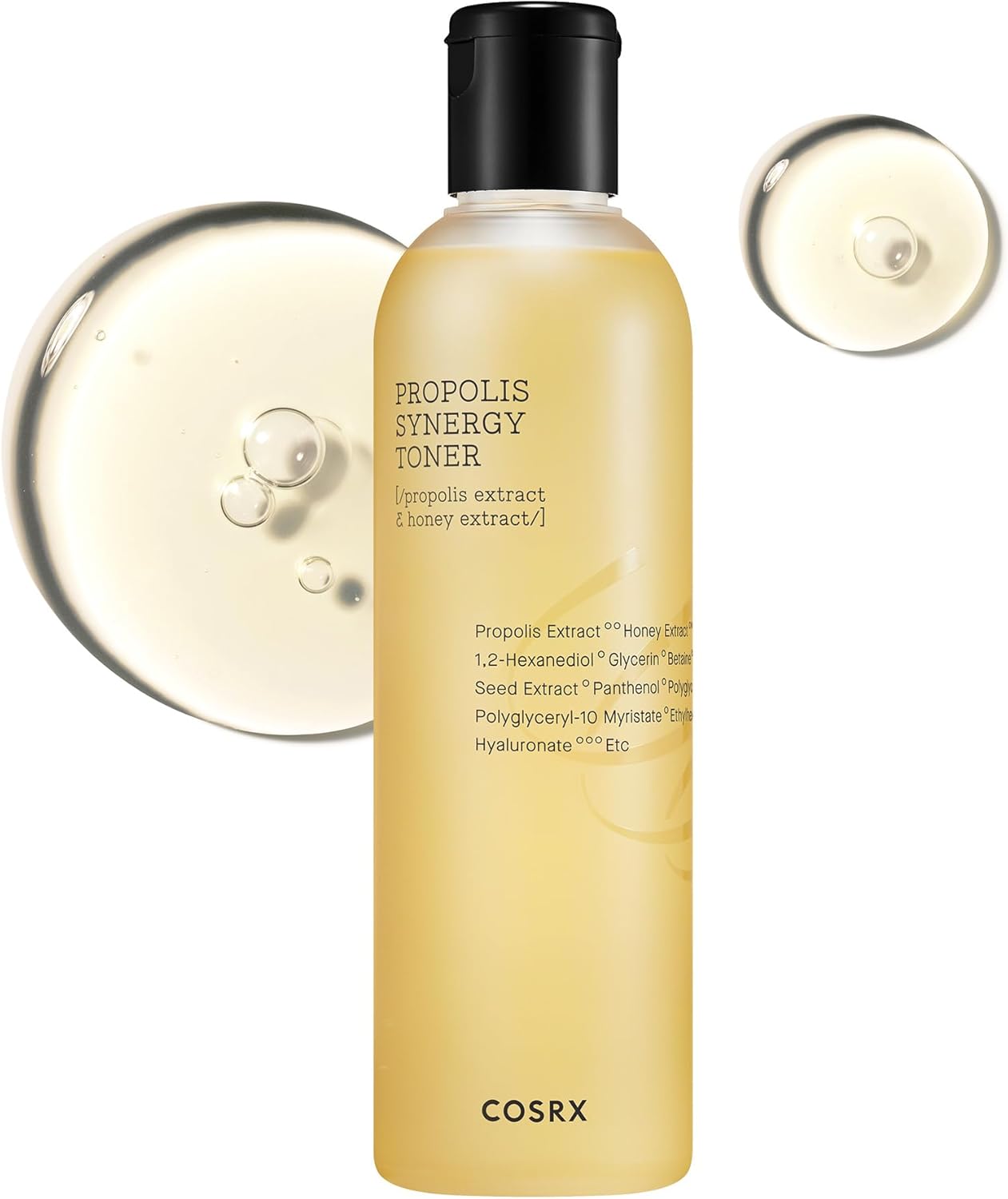 COSRX Propolis Synergy Toner, 9.5 fl oz (280 ml), Moisturizing, Nutrition, Serum, Sensitive Skin, Honey Toner, Honey Care, Made in France, Moisturizing, Hydration, Tested for Human Body, Lotion, Milky