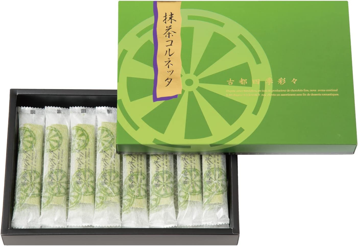 France Shop Confectionery Matcha Cornetta, Pack of 16
