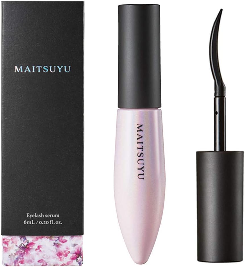 MAITSUYU Eyelash Serum, 0.2 fl oz (6 ml) (2 times per day, 1 month supply), Capixil Widelash, 19 Types of Beauty Moisturizing Ingredients, Mascara Base, 2-Way
