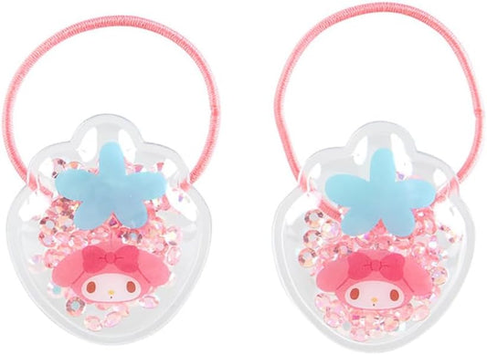 Sanrio (SANRIO) Sanrio Kids Accessory Shaku Shaku Ponytail Holder 2-Piece Set My Melody My Melody-chan my melody 1.4 x 1.2 x 0.3 inches (3.5 x 3 x 0.7 cm), Character 910058 SANRIO