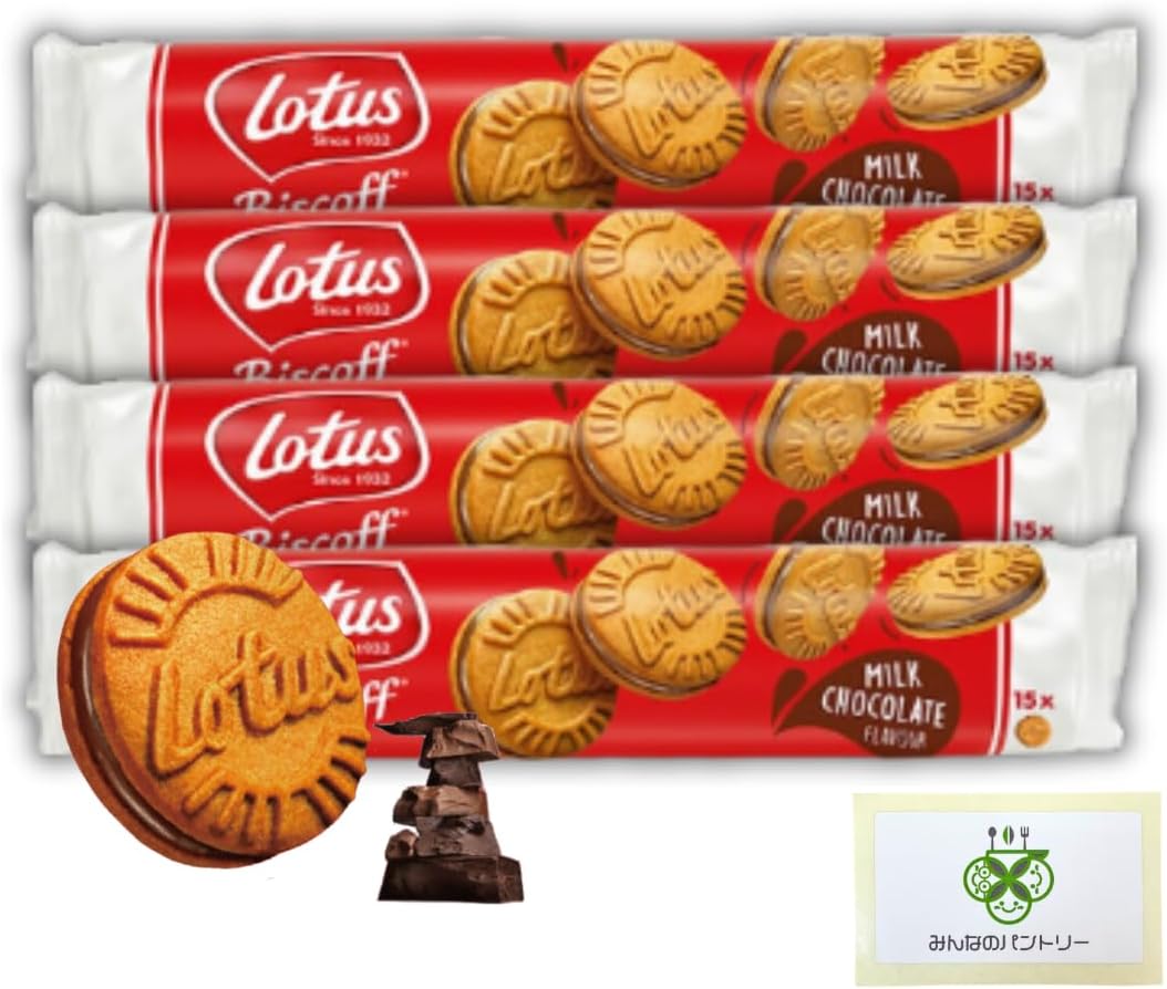 [Selectable Combination] Lotus Biskoff Sand, Milko Chocolate, 4 Pieces, Belgian Biscuit, Cookies, Cream Sand, Imported Sweets/Everyone's Pantry Card Set