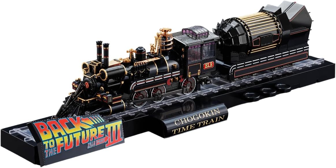 TAMASHII NATIONS Chogokin Back to the Future Part 3 Time Train, Approx. 20.5 inches (520 mm), ABS & Die Cast & PVC Pre-painted Action Figure