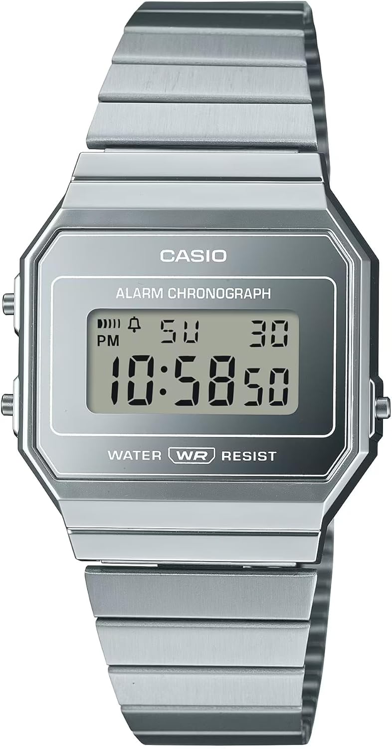 Casio A700WEV-7A Digital Watch, black, Watch