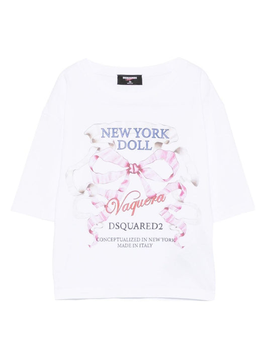 Dsquared2プリントコットンTシャツ - Image 1