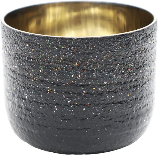 Kasyou Studio Lacquer Bunguimi Galaxy Gold Boar Mouth Glass (Kagazao, Comes in a Cosmetic Box, Made in Japan, Premium, Traditional Crafts, Ishikawa)