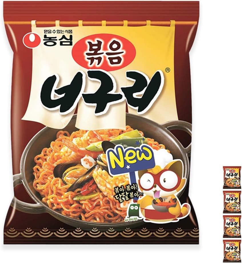 [0172] Nongshim Pokkum Noguri Ramen (Fried Noodles / 4.5 oz (137 g) Pack of 4 Made in Korea