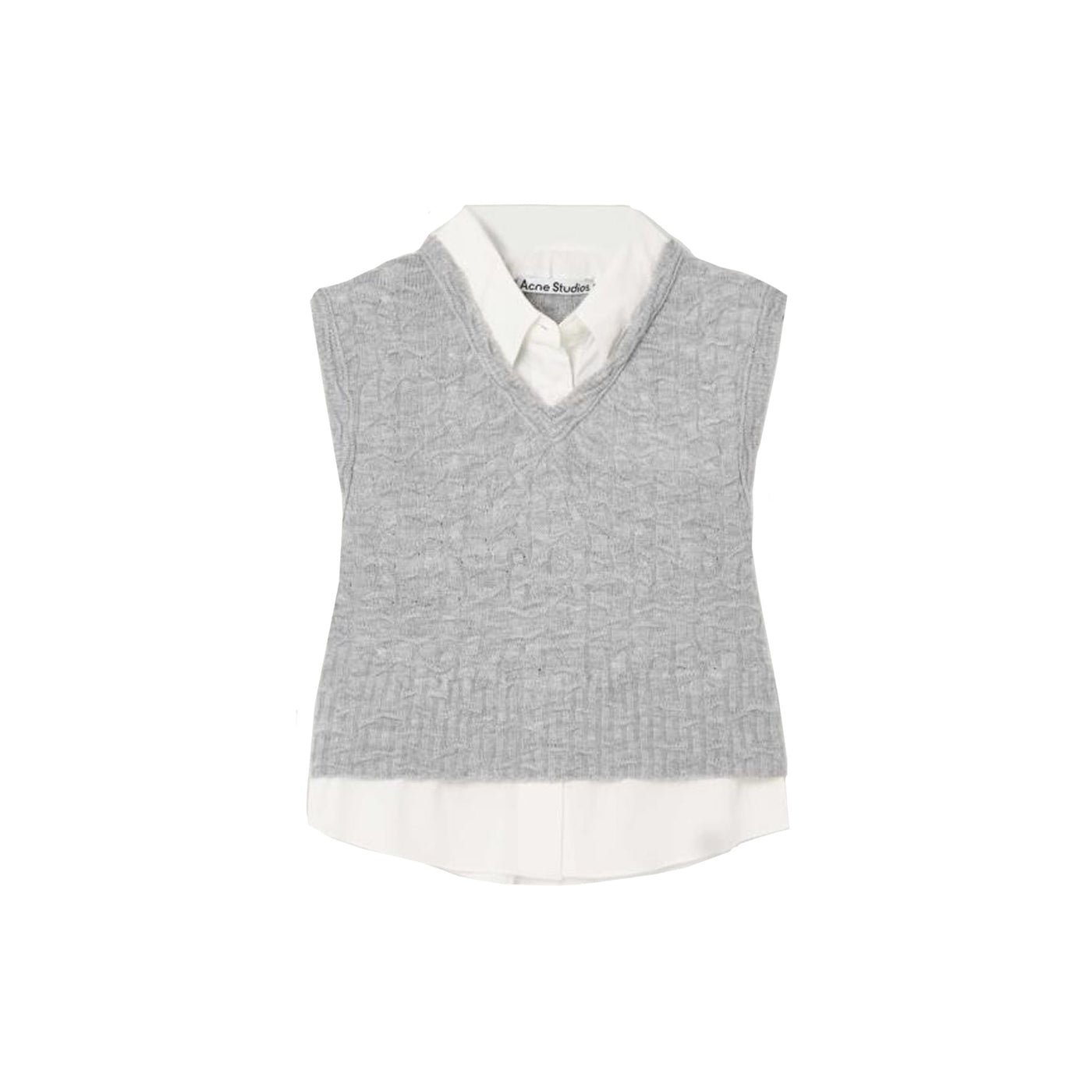 Acne Studios にきびスタジオにきびスタジオレイヤードVネックベスト - Image 1