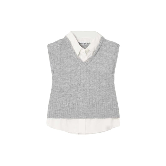 Acne Studios にきびスタジオにきびスタジオレイヤードVネックベスト - Image 1