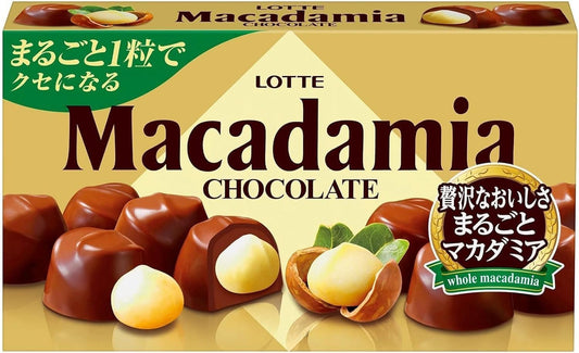Lotte Macadamia Chocolate 1 Box (9 Tablets)