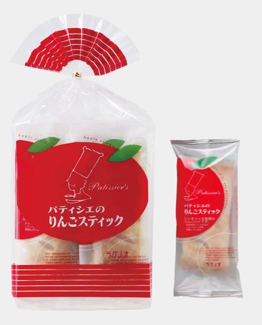 Ragnoosaaki Pastry Shier Apple Sticks, Set of 4, Aomori Mika Souvenir