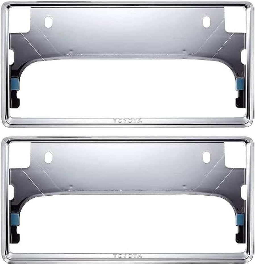 [Domestic Genuine Parts] Genuine Toyota License Frame Deluxe Type Set of 2 Premium Plating